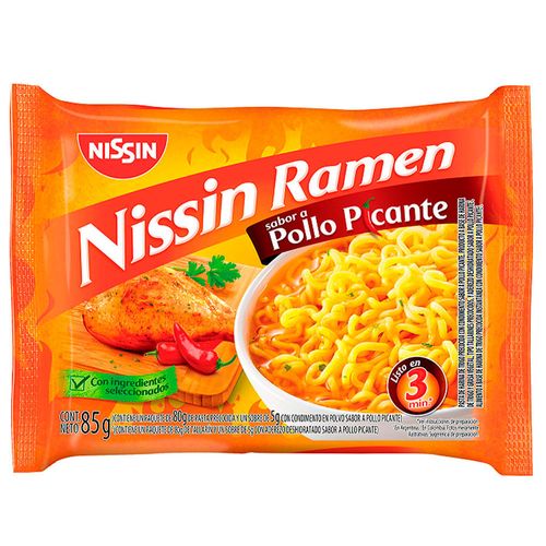 Pasta Ramen NISSIN Pollo Picante 85 g