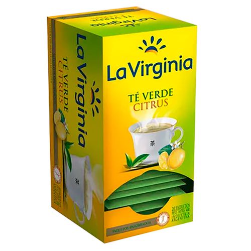 Té verde cítrus LA VIRGINIA 20 sobres