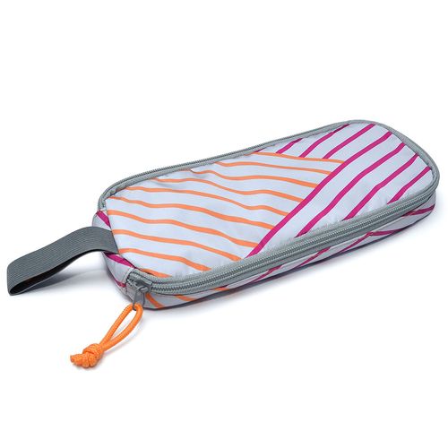 Porta bocata zipper & roll on the go fuscia estampado