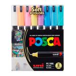 Marcadores-Uni-POSCA-07-mm-8-Colores-Pastel-0