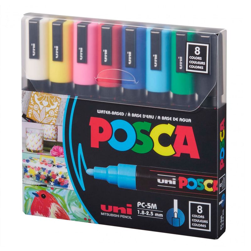 Marcadores-Uni-POSCA-25-mm-8-Colores-0