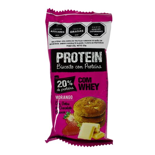 Galletita WHEY PROTEIN Frutilla y Chocolate 25 g