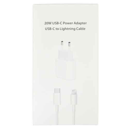 Cargador 20w con Cable C a Ligthning 1 m