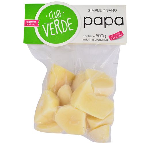 Papa pelada Club Verde 500 g