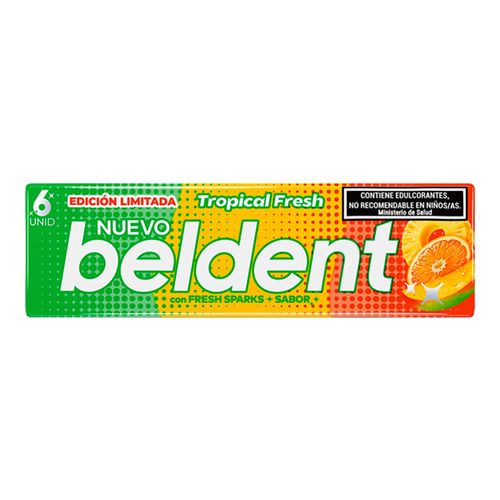 Chicle BELDENT Tropical FRESH 10 g