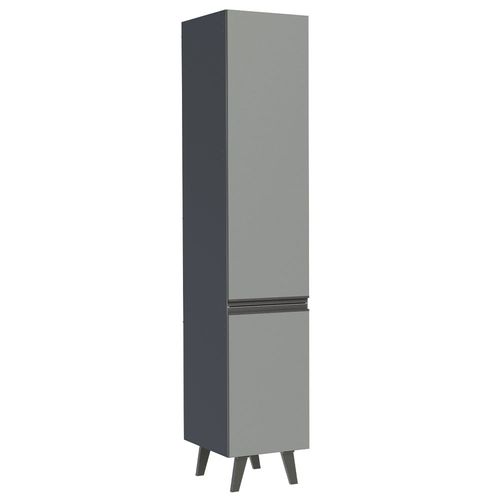 Armario Cocina 2 Puertas 40x211x52 cm Gris