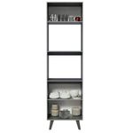 Armario-Cocina-2-Puertas-2-Nichos-60x211x52-cm-Gris-2