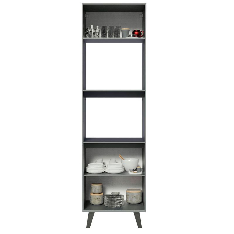 Armario-Cocina-2-Puertas-2-Nichos-60x211x52-cm-Gris-2