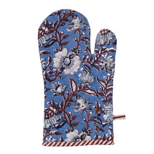 Manopla 16 x 32 cm dis-0166 estampado azul