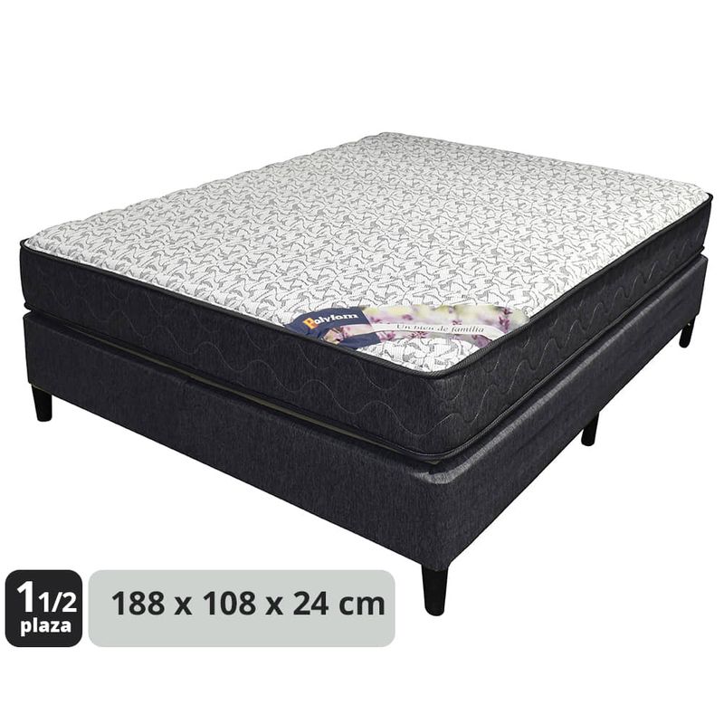 Conjunto-de-sommier-1-1-2-plazas-POLYFOM-Mod-Glamour-188x108x24-cm-0