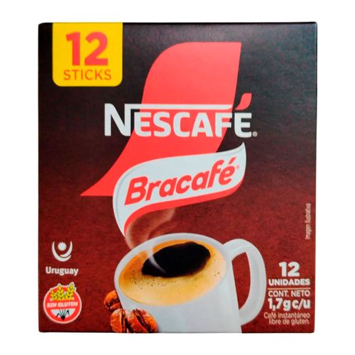 Café NESCAFÉ Bracafé sticks x 12 un.