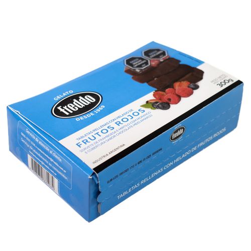 Tabletas FREDDO Chocolate y frutos rojos x 6 un. 300 g