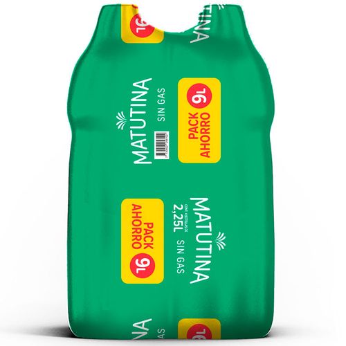 Pack agua MATUTINA sin gas 2.25 L x 4