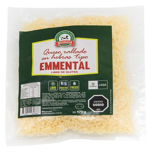 Queso emmental rallado NATURALIA 170 g