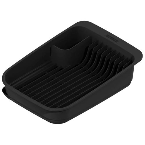 Escurre Platos con Bandeja de Desagüe Negro