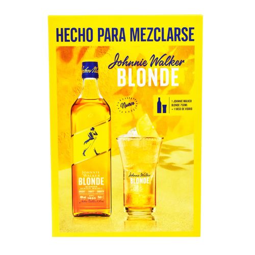 Whisky Escocés JOHNNIE WALKER Blonde + Vaso 750 ml