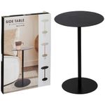 Mesa-auxiliar-redonda-de-hierro-negra-35-x-53-cm-0