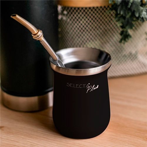 Mate 230 ml de Acero Inoxidable Negro