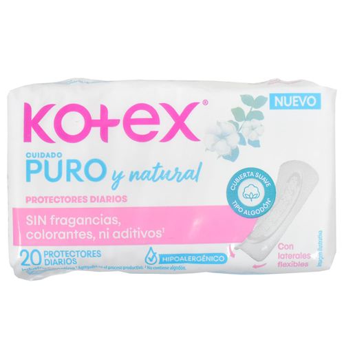 Protector diario KOTEX ultra flexible 20 un.