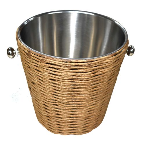 Champagnera Acero Inoxidable Forrada Rafia