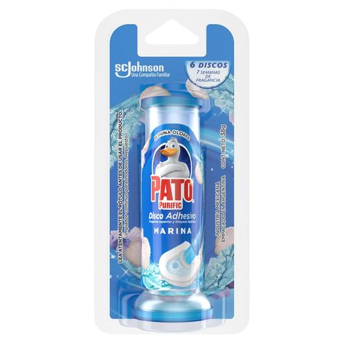 Desodorante Inodoro PATO Discos Activos Marina Repuesto