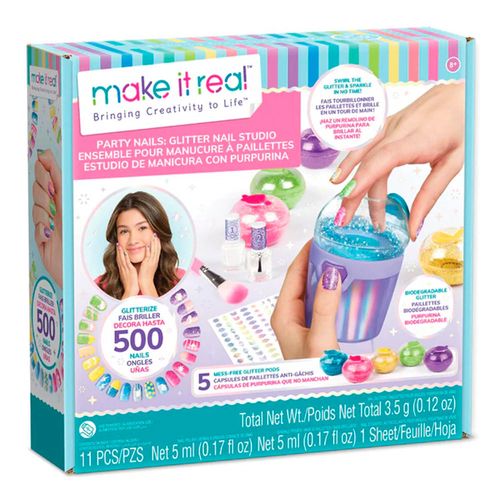 Uñas de Fiesta glitter nail estudio