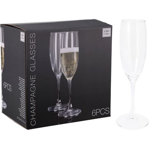 Set x 6 Copas Champagne 190ml Vidrio