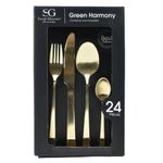Set-cubiertos-24-piezas-acero-inoxidable-Green-0