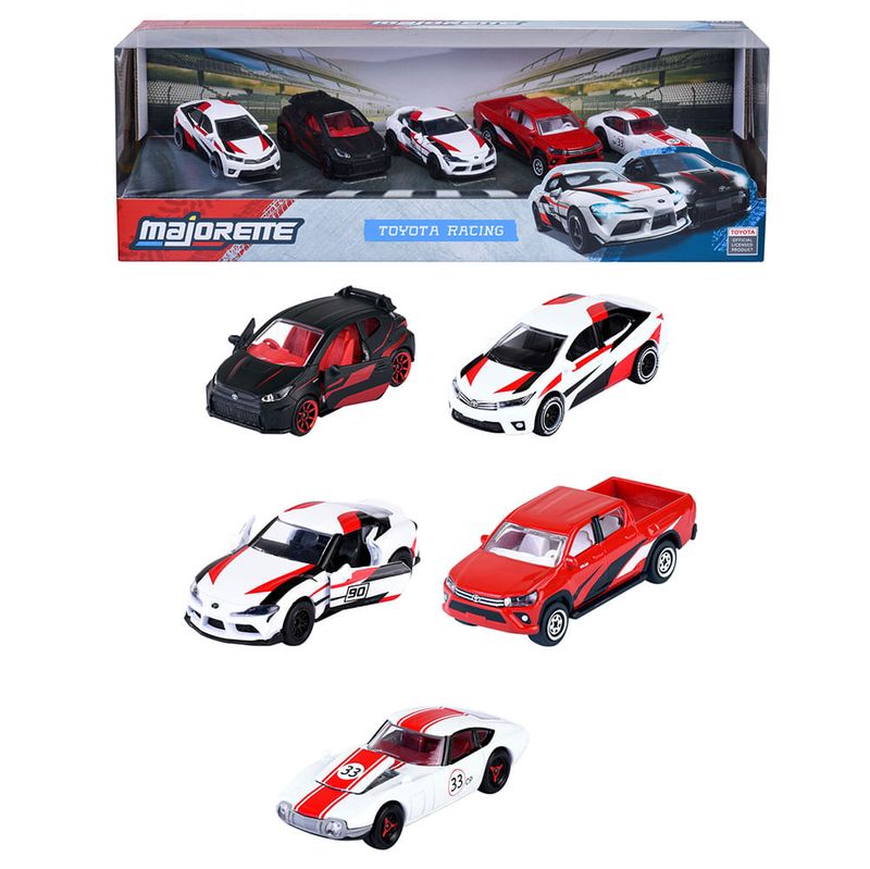 MAJORETTE-Auto-Toyota-Racing-Pack-x-5-un-0