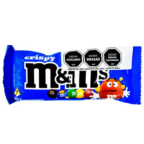 Confites Chocolate M&M Crispy 35 g