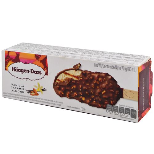 Barrita HÄAGEN-DAZS Caramelo y Almendras 80 cc