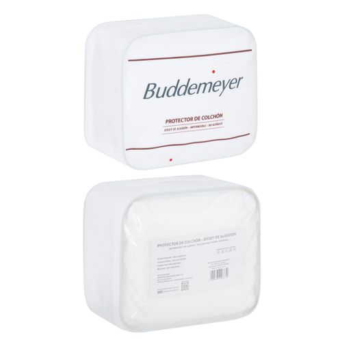Protector de colchón BUDDEMEYER Maison King 193x203x40 cm blanco