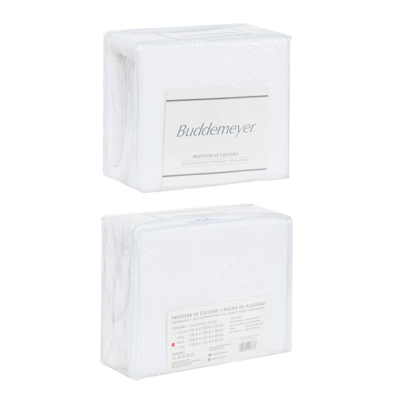 Protector-de-colchon-BUDDEMEYER-Maison-Queen-160x200x40-cm-blanco-1