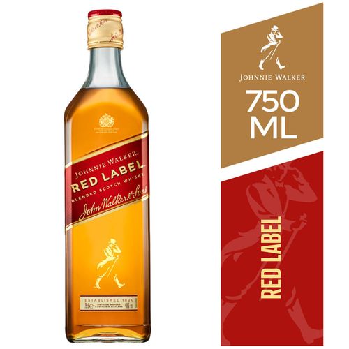 Whisky escocés JOHNNIE WALKER rojo 750 ml