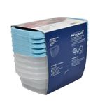 Set-x-5-Contenedores-Rectangulares-225-ml-Super-Lock-0