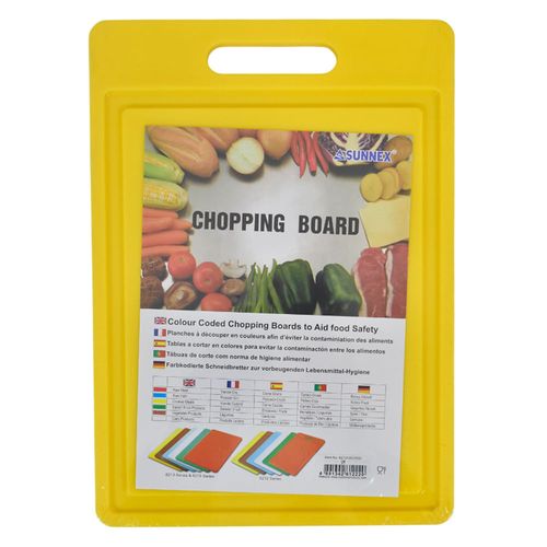 Tabla de plástico 35 x 25 x 1,2 cm amarillo SUNNEX