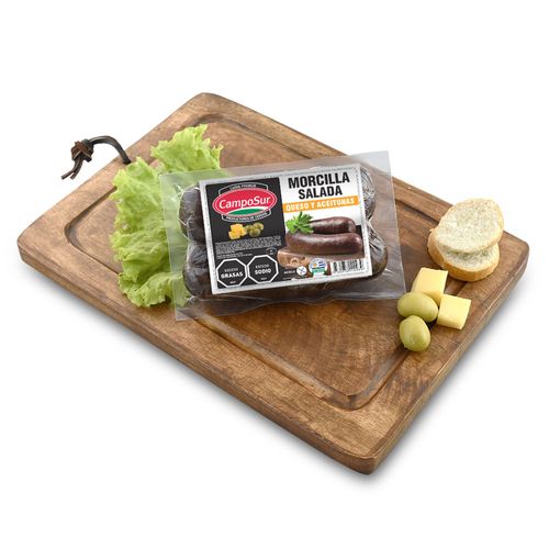 Morcilla Salada Queso y Aceitunas CAMPOSUR al vacío x 300 g
