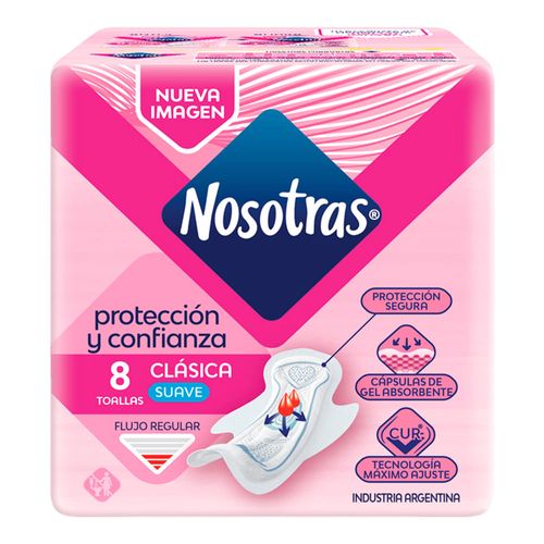Toalla Femenina NOSOTRAS Clásica 8 un.