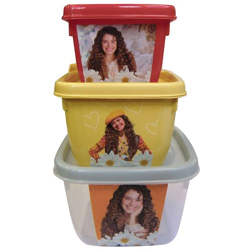 Bazar Plástico Pote Set x 3 Connect Margarita 1000