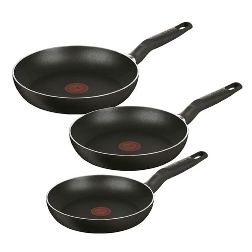 Set x 3 Sarténes 20 cm - 24 cm - 26 cm Vital Black Antiadherente