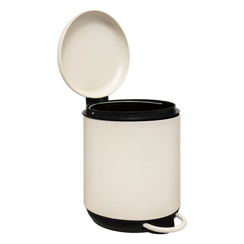 Papelera-5-L-115x13-cm-Acero-y-PP-Blanca-Pedal-1