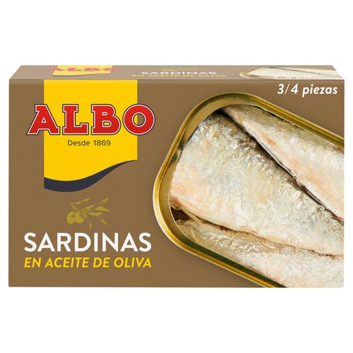 Sardinas en aceite de oliva ALBO 120 g