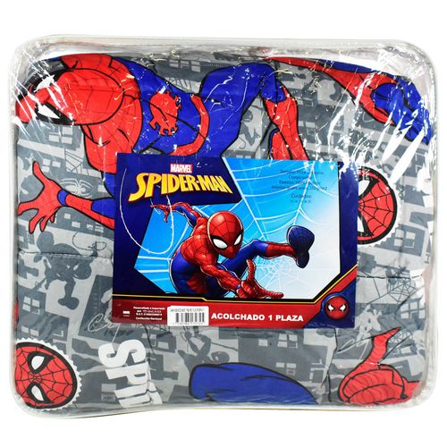 Acolchado 1 Plaza Microfibra Plus Spider