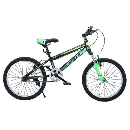 Bicicleta KIOTO Rod. 20 Negra-Verde acero