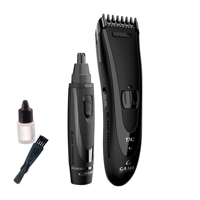 Corta-barba---trimmer-GAMA-Mod-T744-Black-Titanium-0