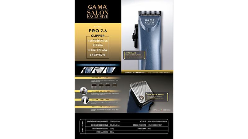 Cortapelo GAMA Pro Clipper Disco