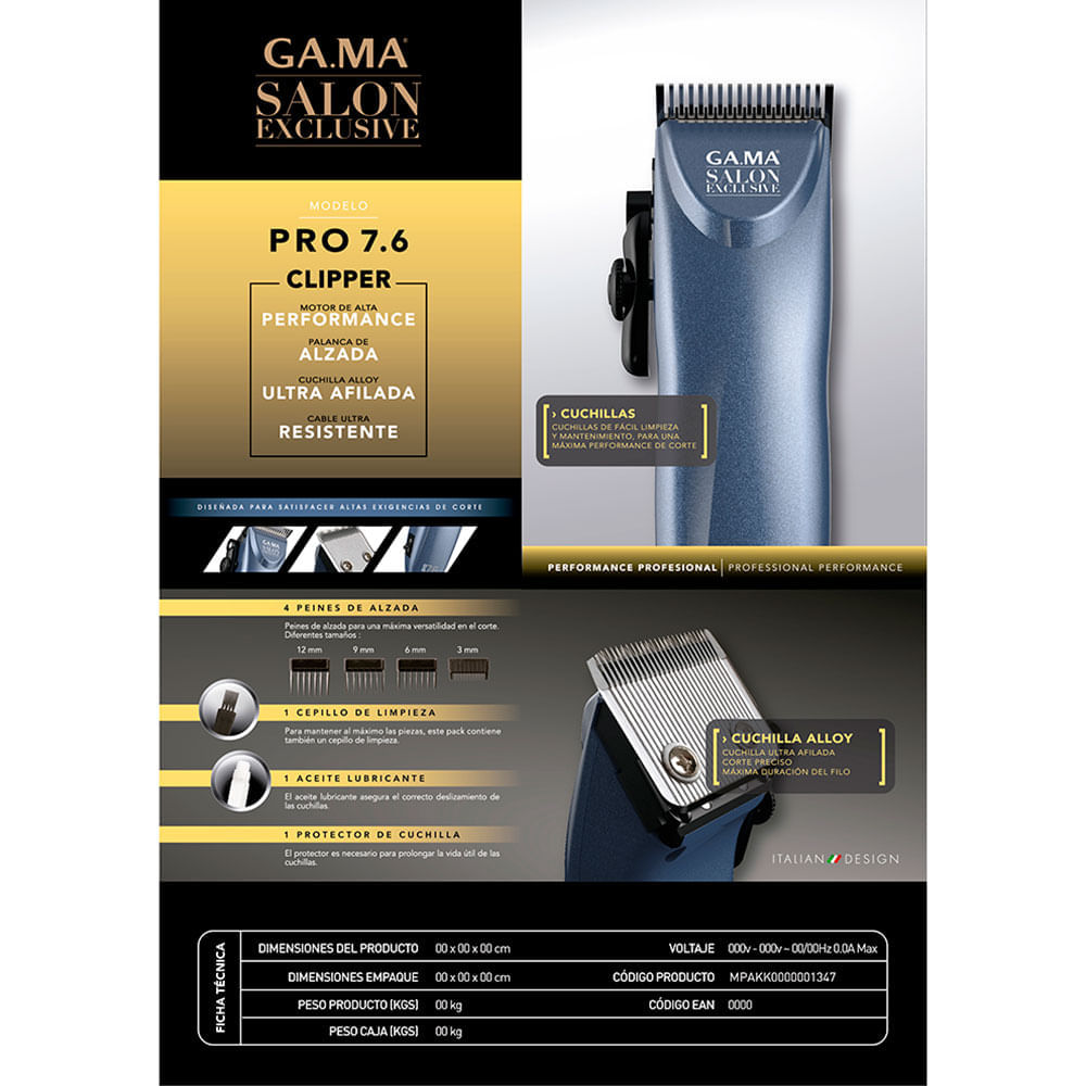 Cortapelo GAMA Pro Clipper Disco