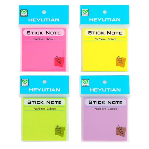 Notas Adhesivas Fluo 7,6x7,6 cm