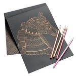 Set-dibujo-hojas-negras--8-lapices-metalizados-1