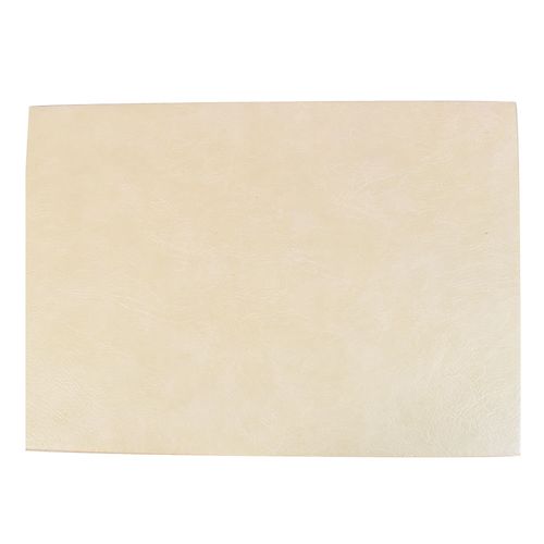 Individual 45x30 cm Símil Cuero Laminado Manteca